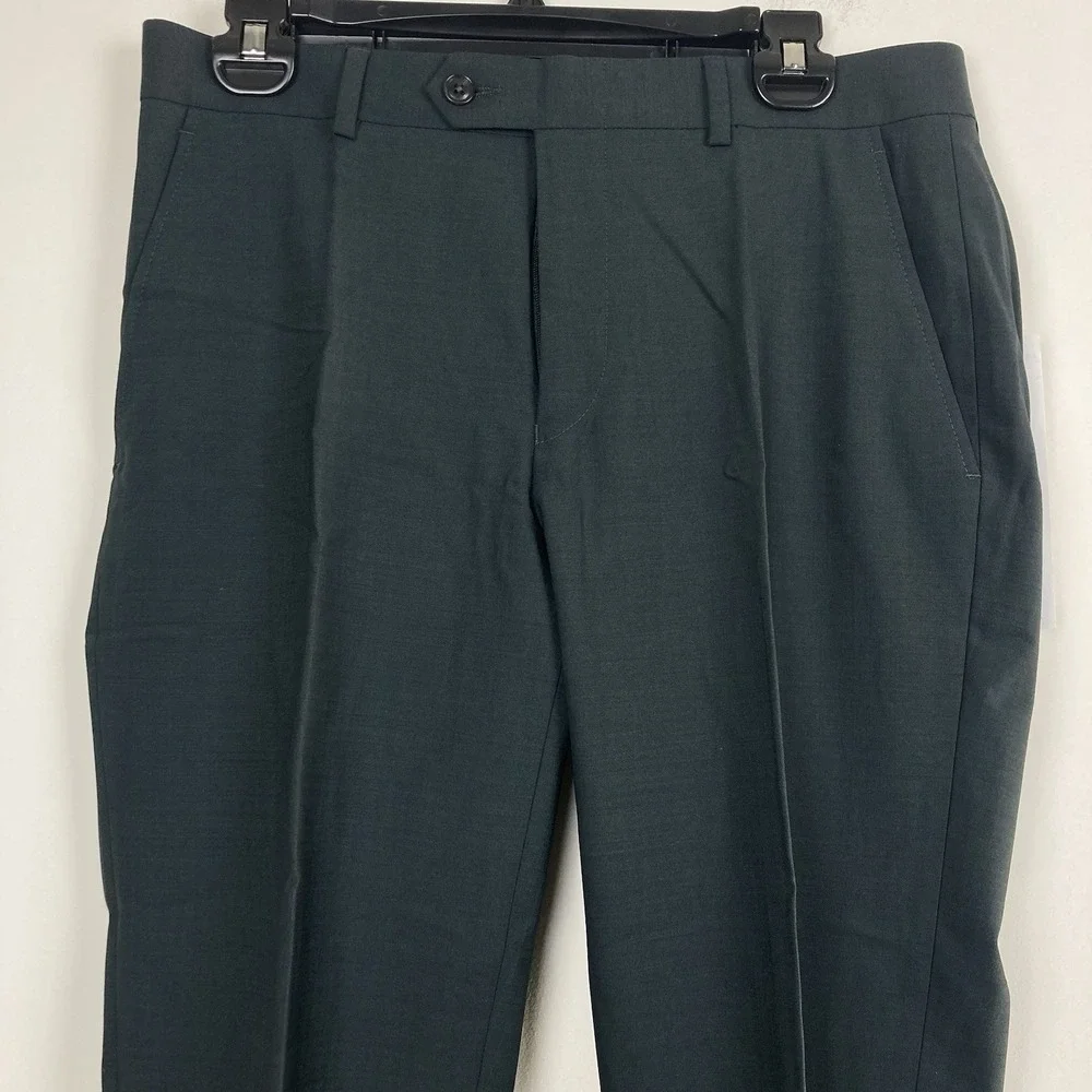 Bar III Mens‎ Slim fit Dress Pants 32Wx34L Emerald Green Solid E101497